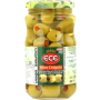 МАСЛИНИ ЕСЕ ЗЕЛЕНИ С ЧУШКА 200 ГР Б-Н